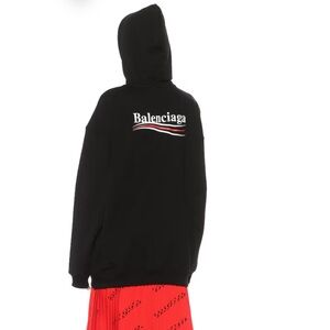BALENCIAGA Logo cotton hoodie